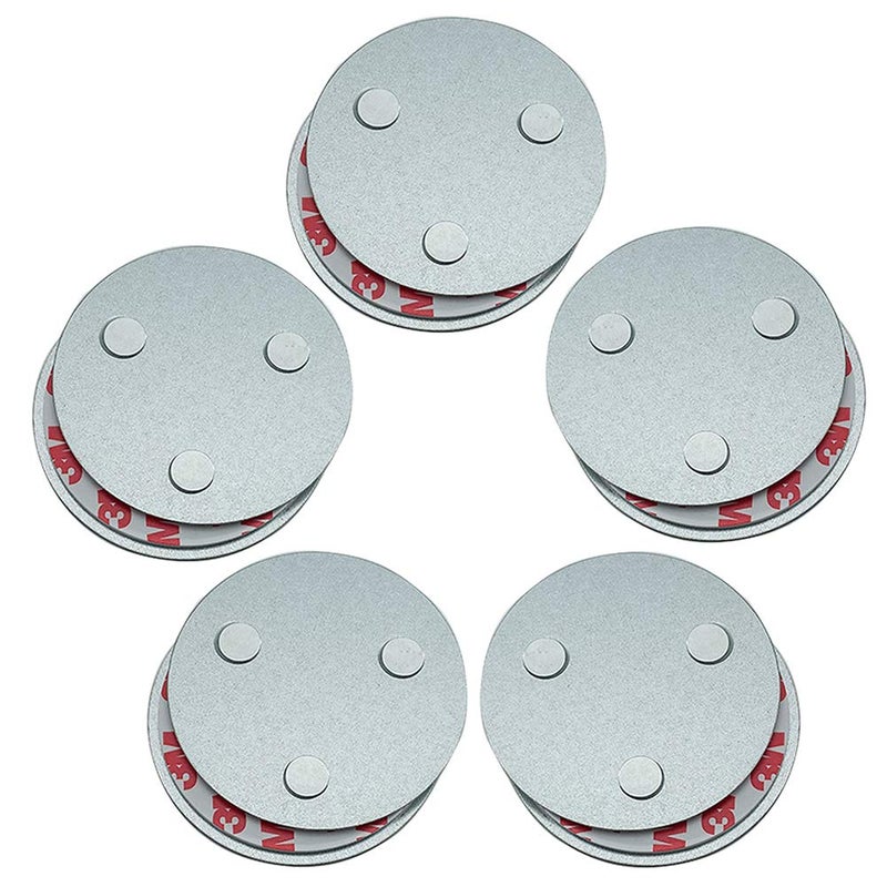 cakuuma Magnetic Smoke Detector Installation Tool,Quick and Easy Fastening Ceiling Mounted Kit for Smoke Alarm,No Need Drill 10 Seconds Install Smoke Sensors (5pcs) cakuuma - Image 1